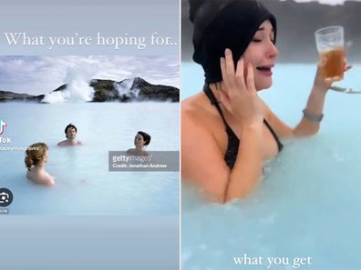 Kacey Musgraves' chaotic visit to Iceland's Blue Lagoon - expectations vs reality