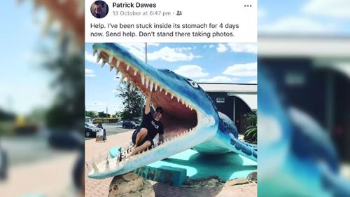 Dawes had been active on social media while on the run.