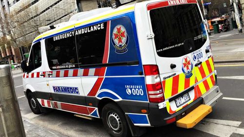 An Ambulance Victoria ambulance. 