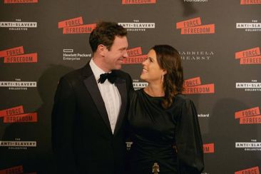 Jack Brooksbank and Princess Eugenie at an Anti-Slavery Collective event.