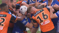 Two Tigers off as costly headbutt mars clash