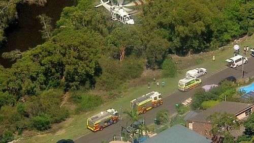 Several NSW Ambulance crews rushed to the scene to assist the man.