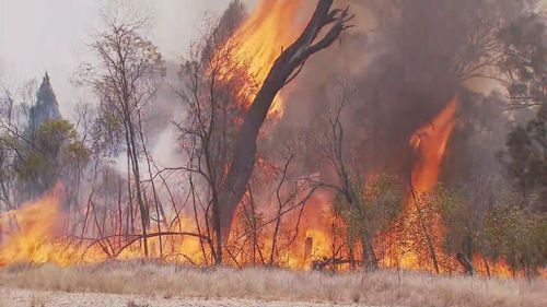 Firefighters are tackling an unfolding emergency across southern Queensland. 