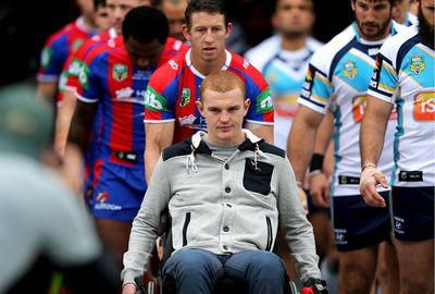The Newcastle forward showed amazing bravery and united the rugby league world.
