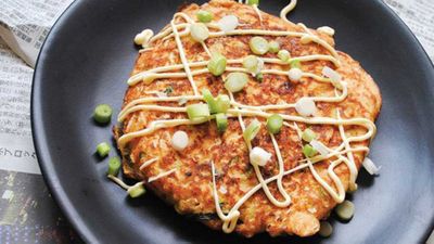 Recipe: <a href="http://kitchen.nine.com.au/2016/05/05/11/14/lowcarb-japanese-pancakes" target="_top">Low-carb Japanese pancakes</a>