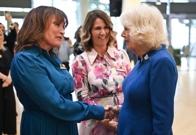 Queen Camilla meets Lorraine Kelly and Susanna Reid