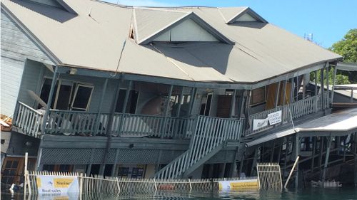 Popular restaurant Milano's On The Lake. (Fire and Rescue NSW)