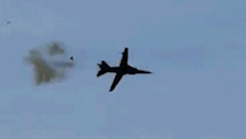 A fighter jet performing at an air show in Michigan crashed