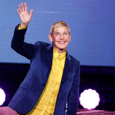 WASHINGTON, DC - NOVEMBER 15: Ellen DeGeneres walks onstage during the Michelle Obama: The Light We Carry Tour at Warner Theatre on November 15, 2022 in Washington, DC. (Photo by Tasos Katopodis/Getty Images for Live Nation)