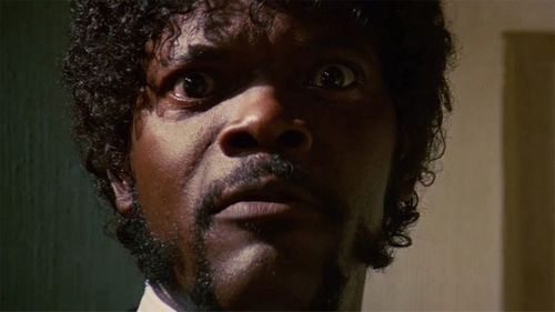 Samuel L. Jackson in Pulp Fiction.