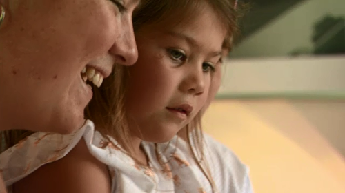 Lucia, five, may be carrying the same genetic mutation as her mother.