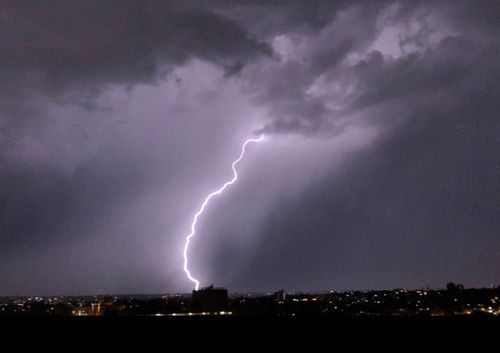 Lightning strikes lit up the night sky and also sparked more fires in the Gippsland.