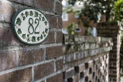 Stock image of house number 82.