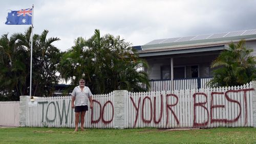 Cyclone Debbie: Bowen dares storm to 'Bring it on!'