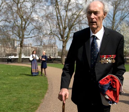 Norwegian war hero and resistance fighter Joachim Roenneberg in 2013.