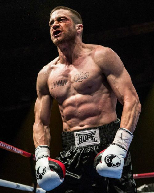 Gyllenhaal's ripped physique as Billy Hope in the upcoming film. (Supplied)