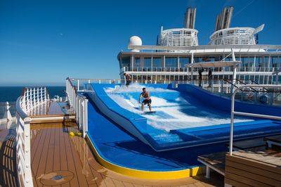 Similar to many of Royal Caribbean's other ships, passengers will be able to surf on the 'FlowRider'.