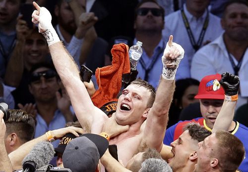 Horn's last win over Manny Pacquiao was a gruelling slugfest. Picture: AAP