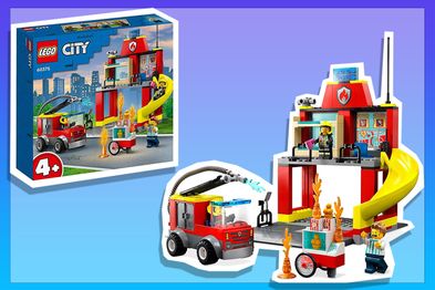 9PR: LEGO City Fire Station and Fire Engine Building Toy Set