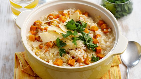 Roast pumpkin risotto for $6.60