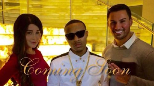 Rapper Bow Wow with Salim Mehajer and wife Aysha.