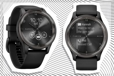 9PR: Garmin vívomove Trend Hybrid Smartwatch, Black