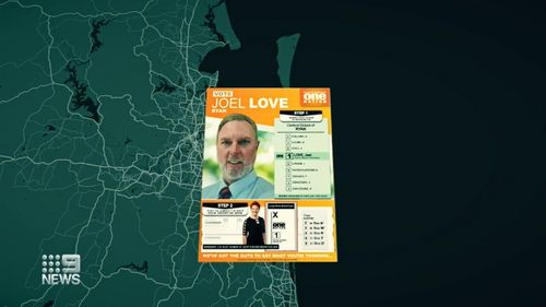 One Nation candidate Joel Love is campaigning for the federal seat of Ryan in Brisbane, despite living on the Mid North Coast of New South Wales.