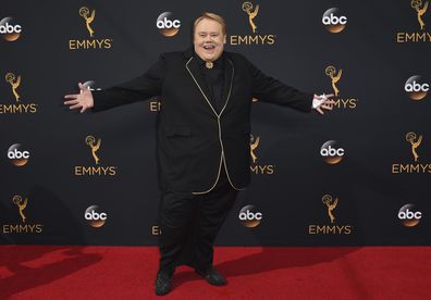 Louie Anderson arrives at the 68th Primetime Emmy Awards on Sunday, Sept. 18, 2016, in Los Angeles.
