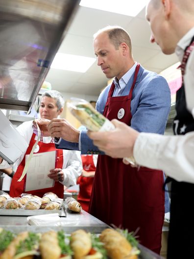 Prince William, Prince of Wales visits Pret A Manger on September 07, 2023 in Bournemouth, England.  