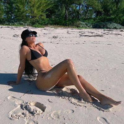 Leaked lady gaga sunbathing in bikini on a beach