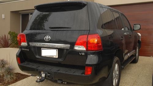 The 2015 black Toyota LandCruiser.