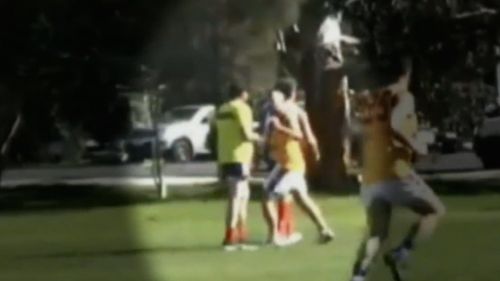 Adelaide amateur football on-field assault