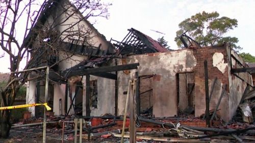 The Hunters Hill home was destroyed, with the owners away on holiday.