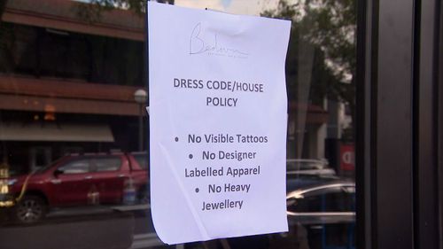 Bedouin Double Bay bans people with visible tattoos, designer label apparel - dress code house rules