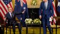 Albanese bursts into laughter as President Biden pretends to walk out of a meeting with Australia&#x27;s 31st prime minister.