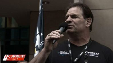 CFMEU boss John Setka.