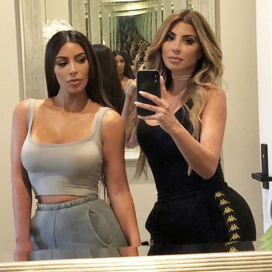 Larsa Pippen, Kim Kardashian, selfie, Instagram