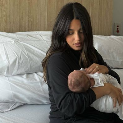 Effie Kats welcomes first child Roza with husband James Cerolini