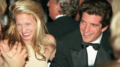 John F. Kennedy, Jr. and Carolyn Bessette Kennedy at a Cartier reception, 1996