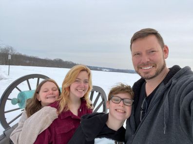 Alexander Gupman with his family.