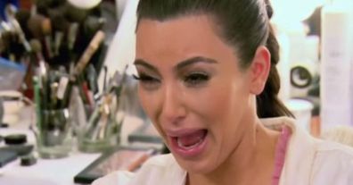 Kim Kardashian's crying face