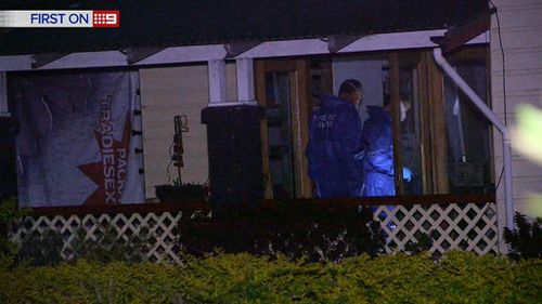 Police carrying out searches in the hunt for missing Sharon Edwards. (9NEWS)