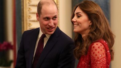 Prince William and Kate look happy at royal engagement