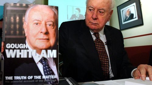 The former PM launches his book on the 30th anniversary of "The Dismissal" in 2005. (AAP)