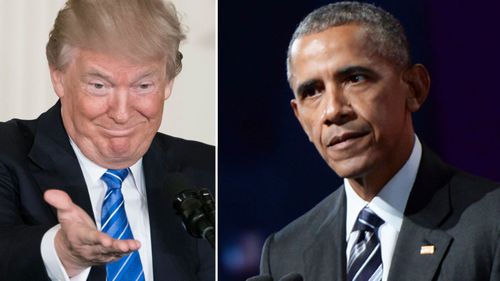 Trump blames Obama for Russian election scandal