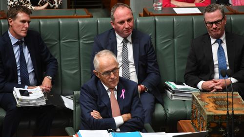 National Party MPs have been angered and deputy Prime Minister Barnaby Joyce left stunned and betrayed by a public dressing down by Prime Minister Malcolm Turnbull yesterday (AAP).