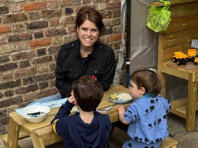 Princess Eugenie and her sons August and Ernest