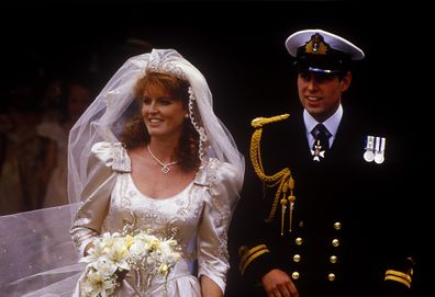 The wedding of Prince Andrew, Duke of York, and Sarah Ferguson at Westminster Abbey, London, UK, 23rd July 1986. (Photo by John Shelley Collection/Avalon/Getty Images)