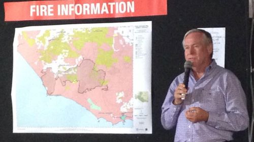 WA Premier Colin Barnett has declared the Northcliffe bushfire a natural disaster. (Rebecca Johns, 9NEWS)