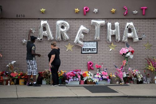 Mourners lined the streets of Detroit to say their goodbyes to the icon.